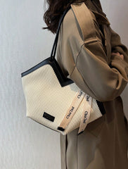 Nouveau sac fourre-tout mode tout-aller de grande capacité avec design à double poignée