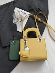 Sac bandoulière mode couleur unie, sac à main chic