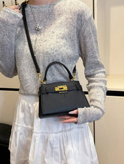 Sac à main femme de mode haut de gamme, motif litchi.